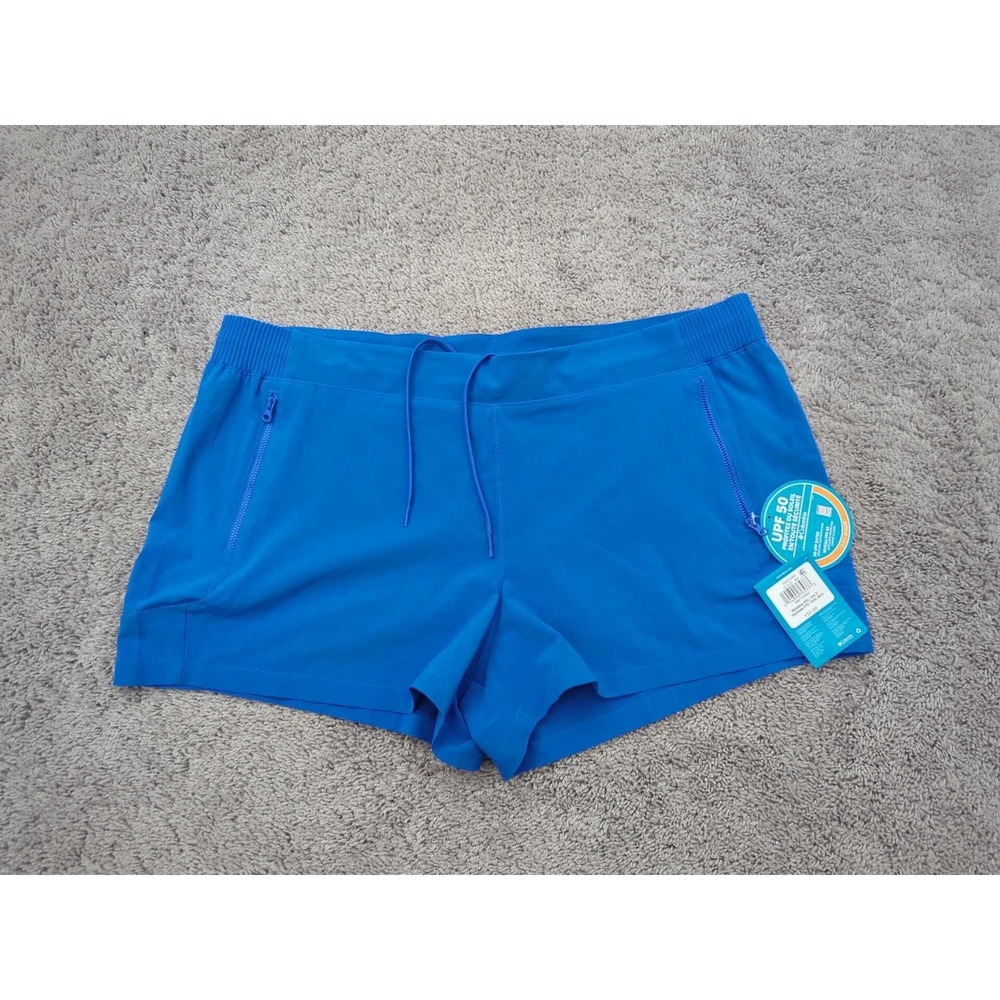 Columbia PFG Shorts Womens XXL Blue UPF 50 Omni-Shade Fishing Stretch 1894221